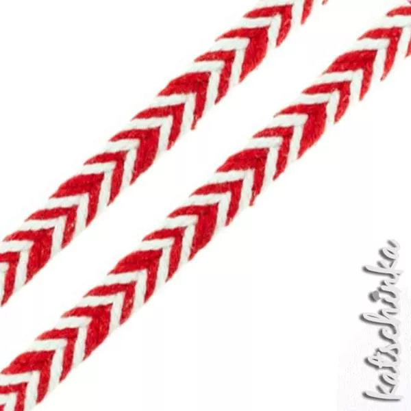 Fischgrät Baumwoll-Kordel 10 mm – Hochwertiges Hoodieband für Kleidung & Taschen