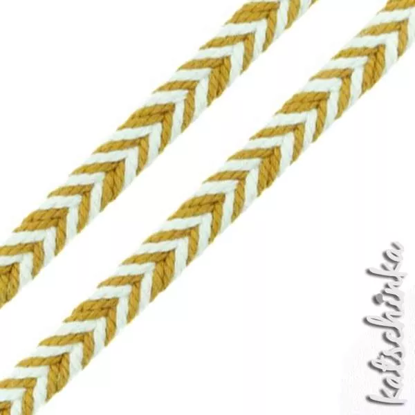 Fischgrät Baumwoll-Kordel 10 mm – Hochwertiges Hoodieband für Kleidung & Taschen