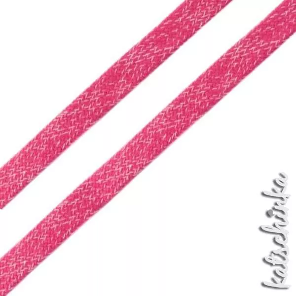 Flache Baumwoll-Kordel meliert 20 mm – Hochwertiges Hoodieband für Kleidung & Taschen