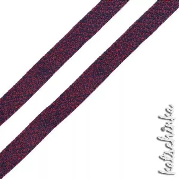 Flache Baumwoll-Kordel meliert 20 mm – Hochwertiges Hoodieband für Kleidung & Taschen