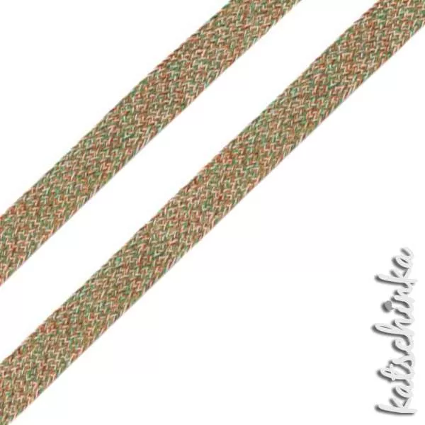 Flache Baumwoll-Kordel meliert 20 mm – Hochwertiges Hoodieband für Kleidung & Taschen