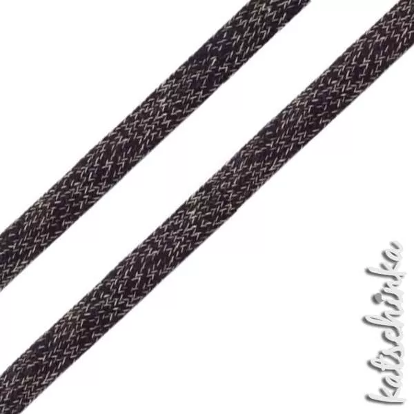 Flache Baumwoll-Kordel meliert 20 mm – Hochwertiges Hoodieband für Kleidung & Taschen