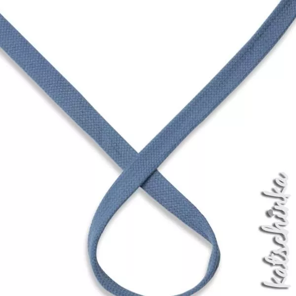 Flache Baumwoll-Kordel meliert 20 mm – Hochwertiges Hoodieband für Kleidung & Taschen