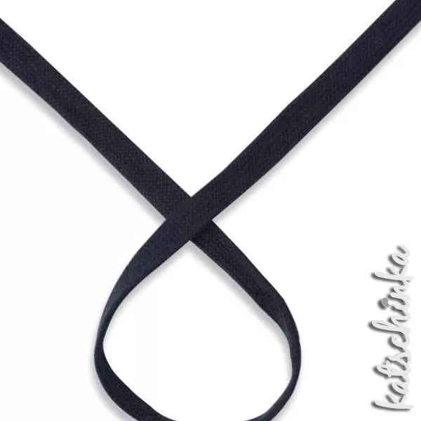 Flache Baumwoll-Kordel meliert 20 mm – Hochwertiges Hoodieband für Kleidung & Taschen