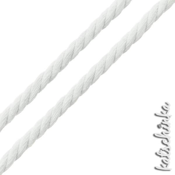 Gedrehte #Kordel rund 10 mm weiß