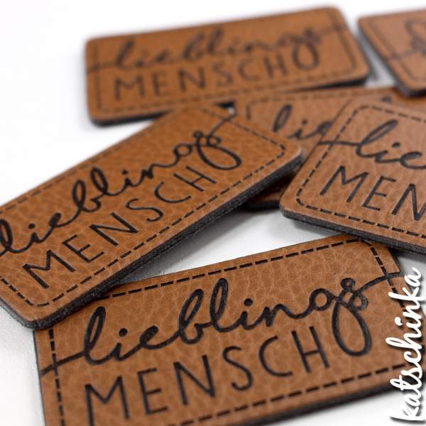 #Kunstleder Label - Lieblingsmensch