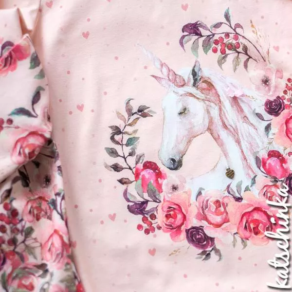 Bio Jersey Magic Unicorn lachsrosa