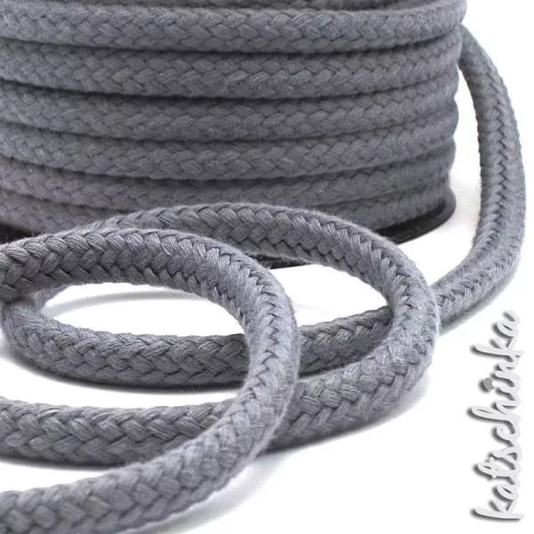 Kordel rund 10 mm grau