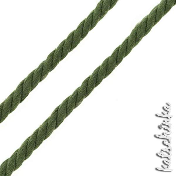 Gedrehte #Kordel rund 10 mm army