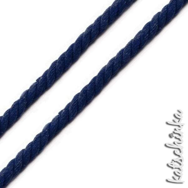 Gedrehte #Kordel rund 10 mm dunkelblau