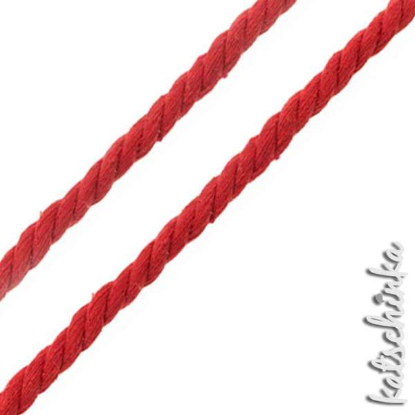 Gedrehte #Kordel rund 10 mm rot