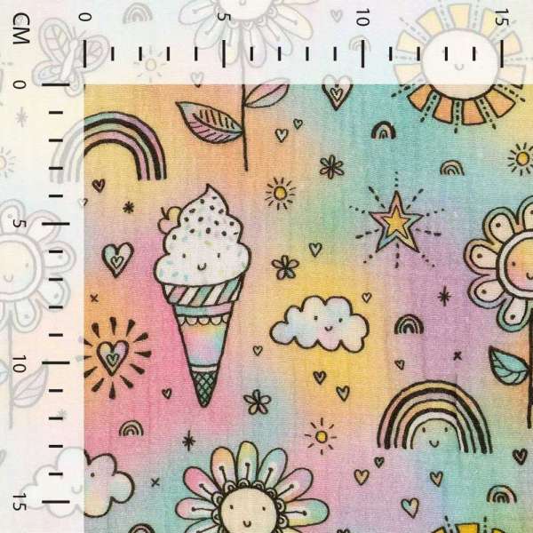 Musselin Double Gauze | Icecream Summer
