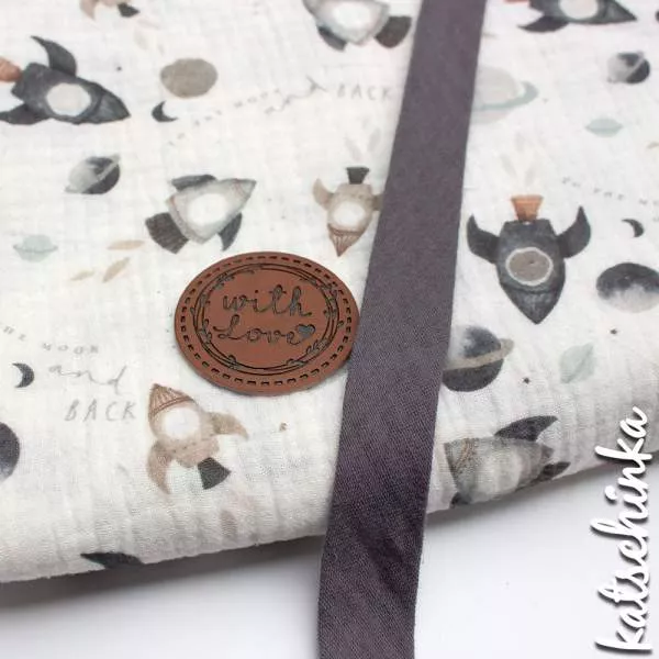 Musselin Raketenspass | 100% Baumwolle | Musselinstoff | Double Gauze | Musselintuch