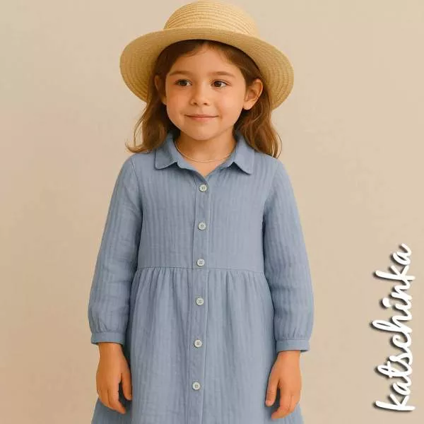 Musselin Double Gauze | dusty hellblau 609