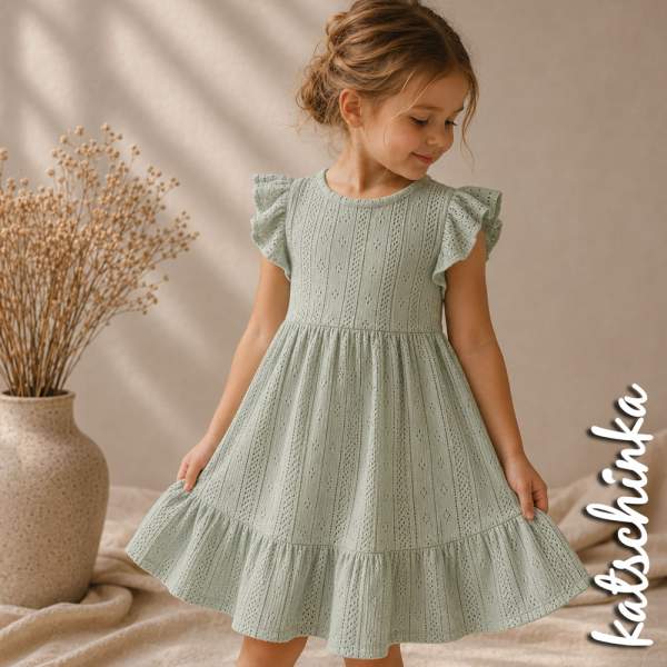 Pointelle Feinstrick Jersey dustygrün 1604 | Meterware zum nähen