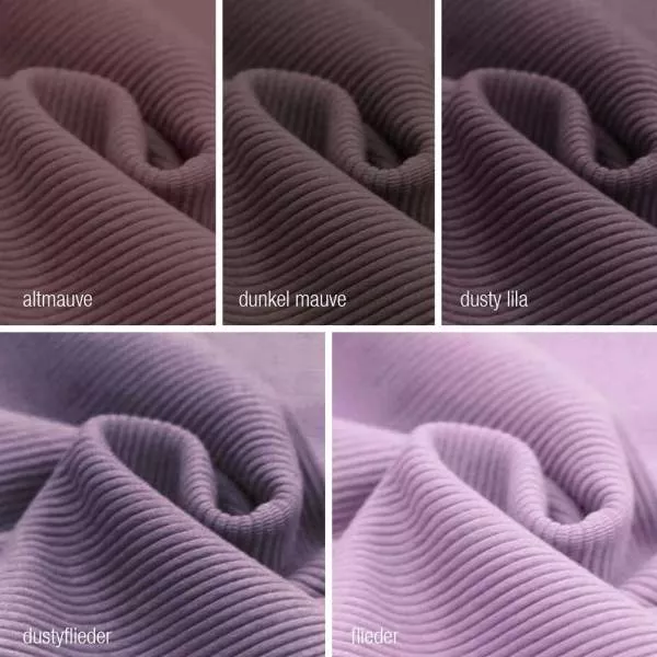 STOFFMUSTER - Rippjersey Ottoman