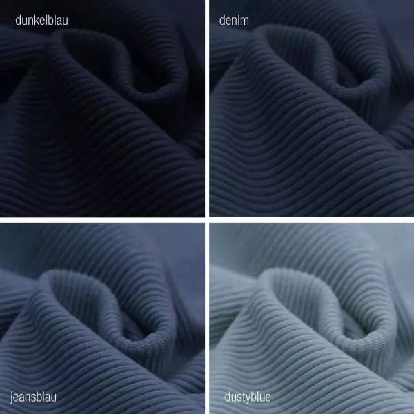 STOFFMUSTER - Rippjersey Ottoman