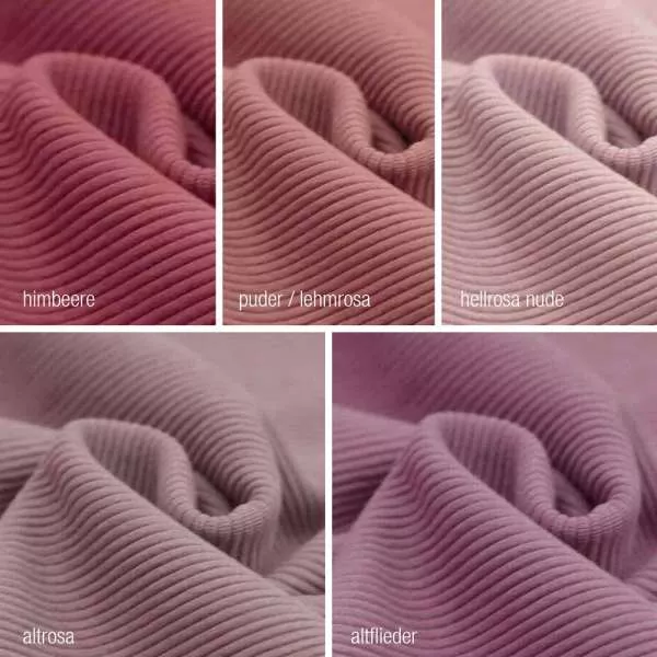 STOFFMUSTER - Rippjersey Ottoman