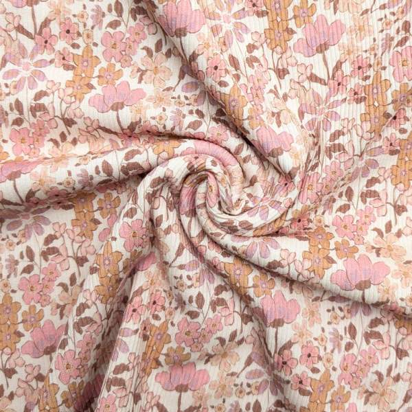 Ribjersey pastell Wiesenblume 7130 schmale Rippen