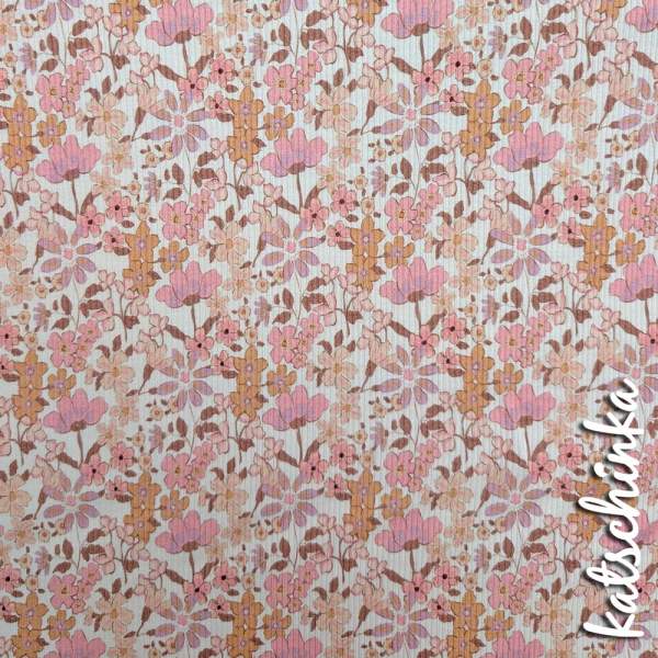Ribjersey pastell Wiesenblume 7130 schmale Rippen