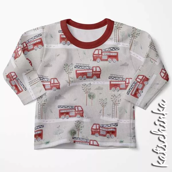 Ribjersey Feuerwehr Rippjersey schmale Rippen