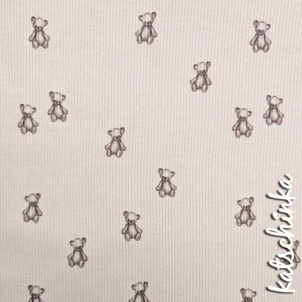 Ribjersey Teddybären 7125 schmale Rippen