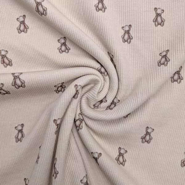 Ribjersey Teddybären 7125 schmale Rippen