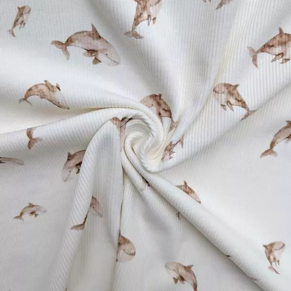 Ribjersey Orca Wale beige 7134 schmale Rippen