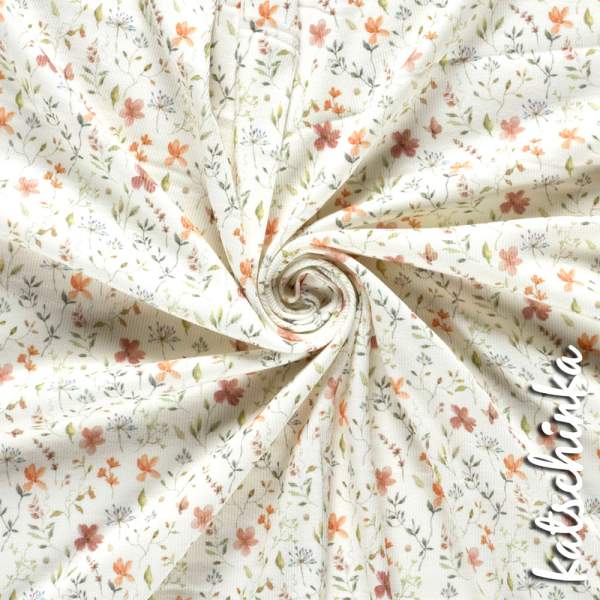 Ribjersey Blumenwiese 5504 schmale Rippen