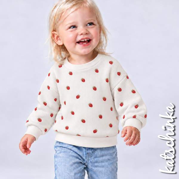 Ribjersey Fruchtgenuss Erdbeeren 7192 schmale Rippen - Kopie