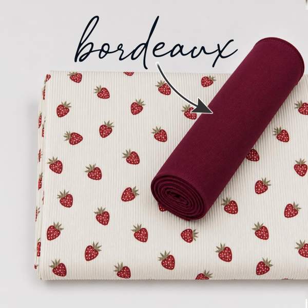 Ribjersey Fruchtgenuss Erdbeeren 7192 schmale Rippen - Kopie