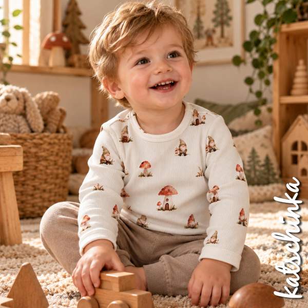 Ribjersey Märchen Gnome 7201 schmale Rippen