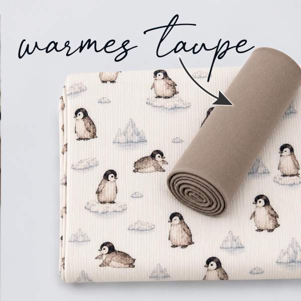 Ribjersey Pinguine auf Eisblock 7187 schmale Rippen