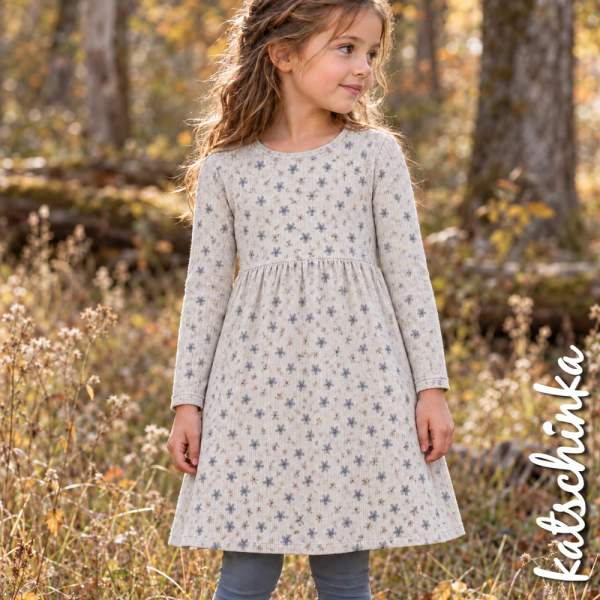 Ribjersey Wildblüte stahlblau 7189 schmale Rippen