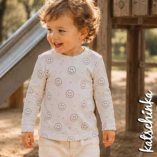 Ribjersey Smiley dunkelbeige 1015 schmale Rippen