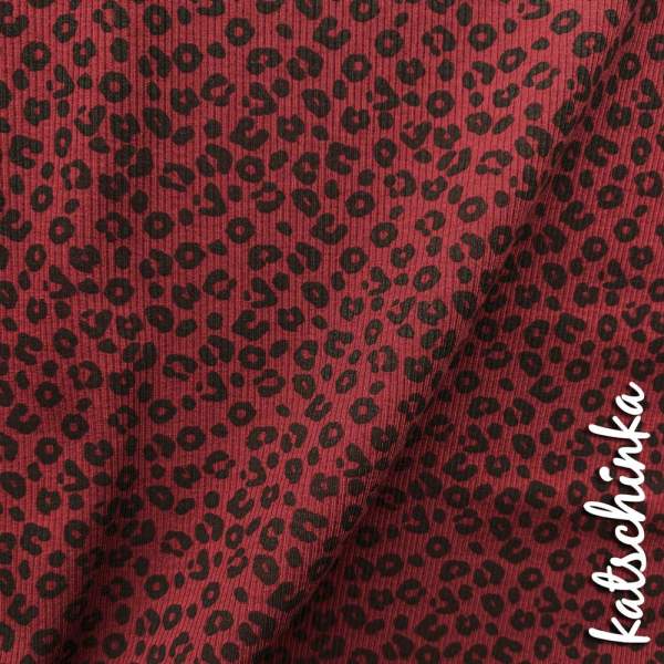 Ribjersey Leo Bordeaux 501 schmale Rippen