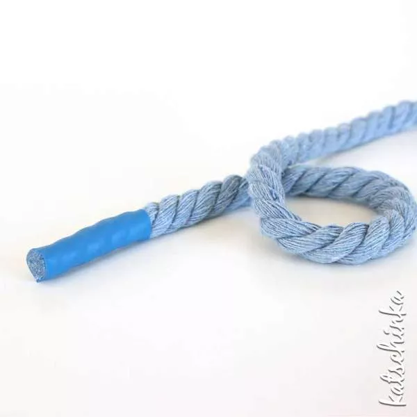 #Kordelabschluss blau