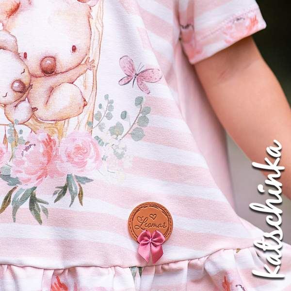 4er Set Schleifchen pink