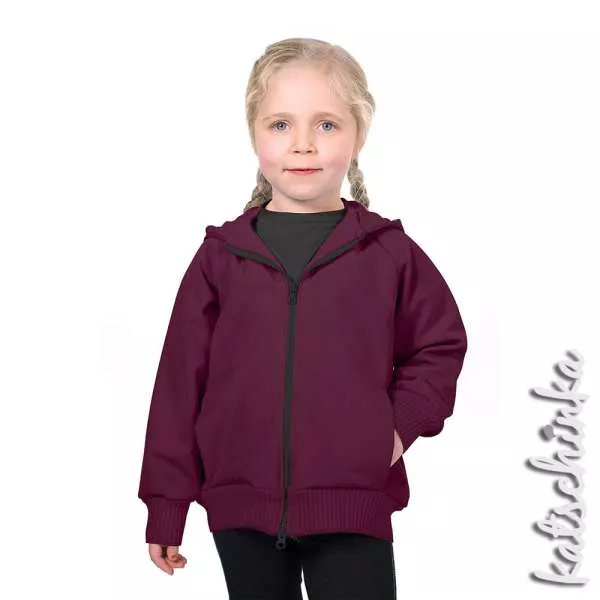 Softshell Stoff Meterware beere 938 | wasserabweisend, winddicht & warm | Outdoorstoff zum Nähen von Jacken & Softshell Hosen, Softshelloverall