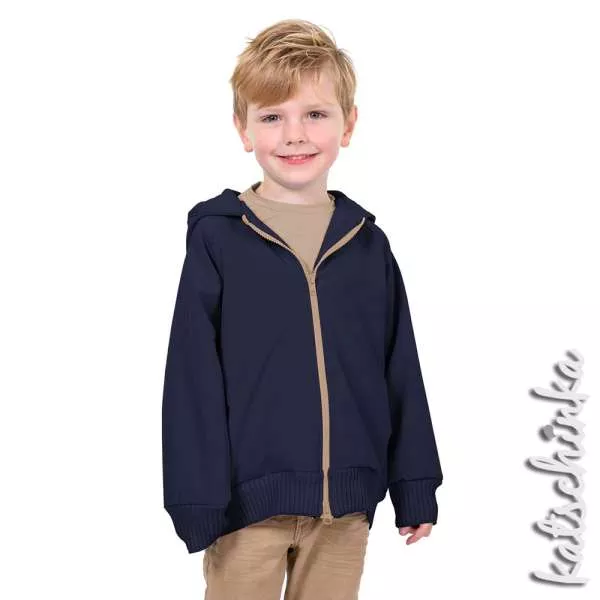 Softshell Stoff Meterware dunkelblau 744 | wasserabweisend, winddicht & warm | Outdoorstoff zum Nähen von Jacken & Softshell Hosen, Softshelloverall