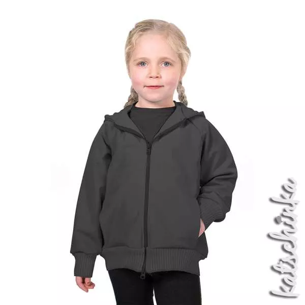 Softshell Stoff Meterware dunkelgrau 068 | wasserabweisend, winddicht & warm | Outdoorstoff zum Nähen von Jacken & Softshell Hosen, Softshelloverall