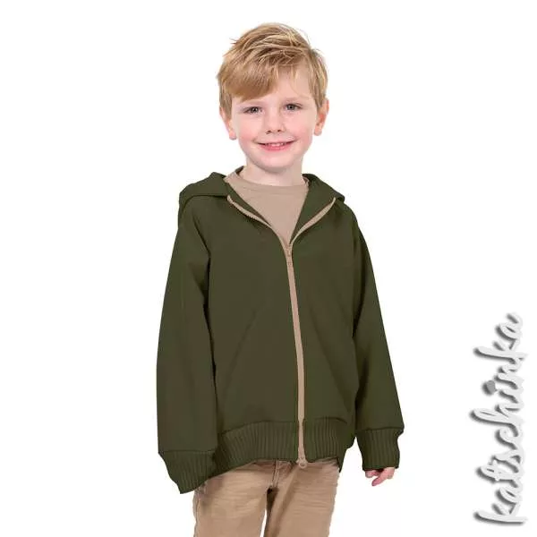 Softshell Stoff Meterware armee 027 | wasserabweisend, winddicht & warm | Outdoorstoff zum Nähen von Jacken & Softshell Hosen, Softshelloverall