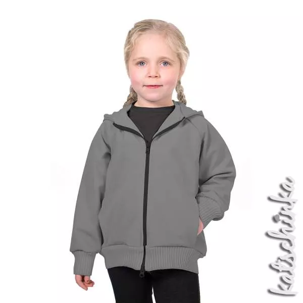 Softshell Stoff Meterware grau 164 | wasserabweisend, winddicht & warm | Outdoorstoff zum Nähen von Jacken & Softshell Hosen, Softshelloverall