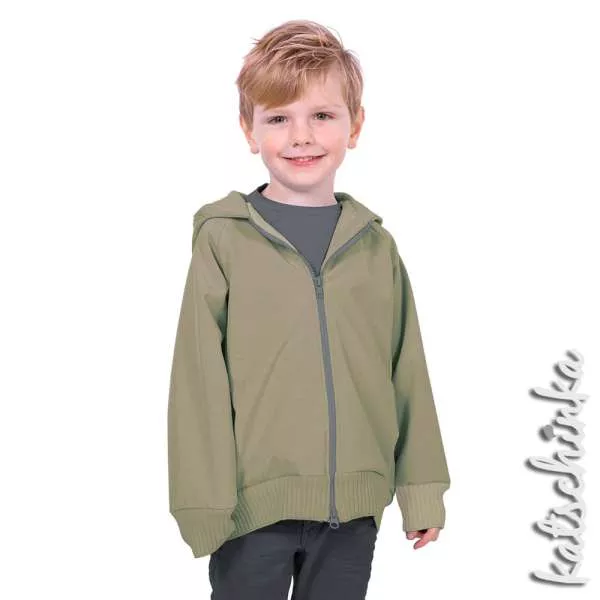 Softshell Stoff Meterware olive 022 | wasserabweisend, winddicht & warm | Outdoorstoff zum Nähen von Jacken & Softshell Hosen, Softshelloverall