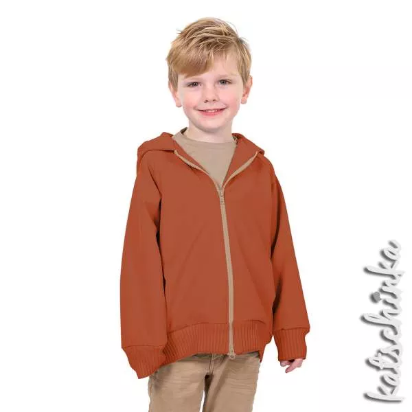 Softshell Stoff Meterware rost 056 | wasserabweisend, winddicht & warm | Outdoorstoff zum Nähen von Jacken & Softshell Hosen, Softshelloverall