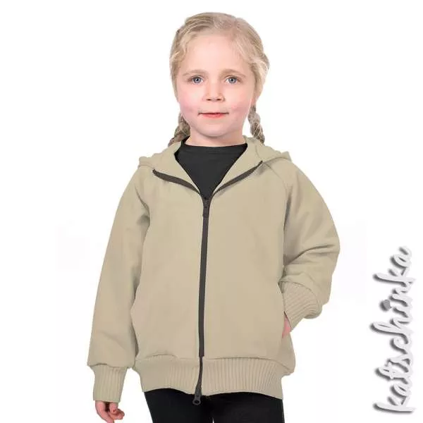 Softshell Stoff Meterware sand 052 | wasserabweisend, winddicht & warm | Outdoorstoff zum Nähen von Jacken & Softshell Hosen, Softshelloverall