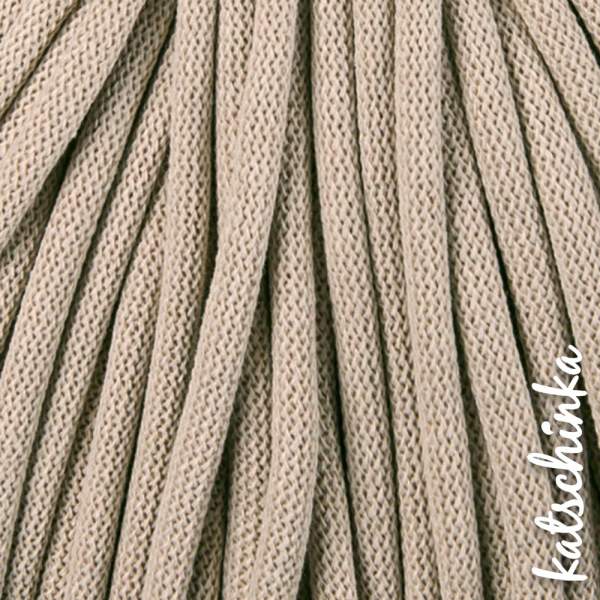 Strickschlauch beige Baumwollkordel 10mm für Hoodie