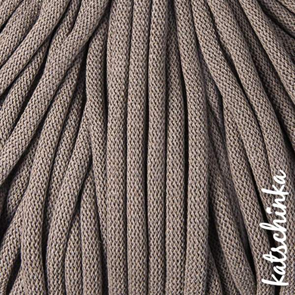 Strickschlauch coffee Baumwollkordel 10mm für Hoodie