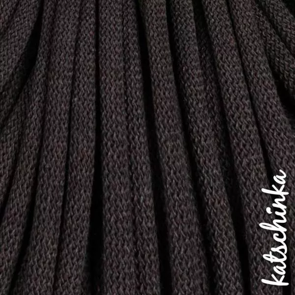 Strickschlauch espresso Baumwollkordel 10mm für Hoodie