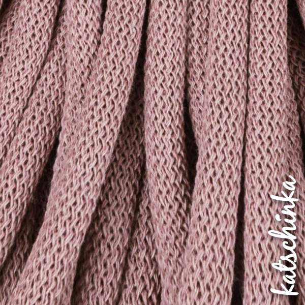 Strickschlauch mauve Baumwollkordel 10mm für Hoodie